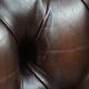 Canapé Chesterfield 3 places en cuir de vache de style anglais