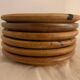 6 small bread plates enamelled pottery of the Vallauris Dove