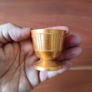 5 vintage egg cups aluminum art deco france