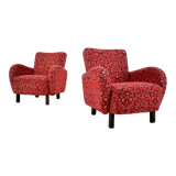 Art Deco armchairs H-283 by Jindřich Halabala, 1949s