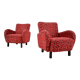 Art Deco armchairs H-283 by Jindřich Halabala, 1949s