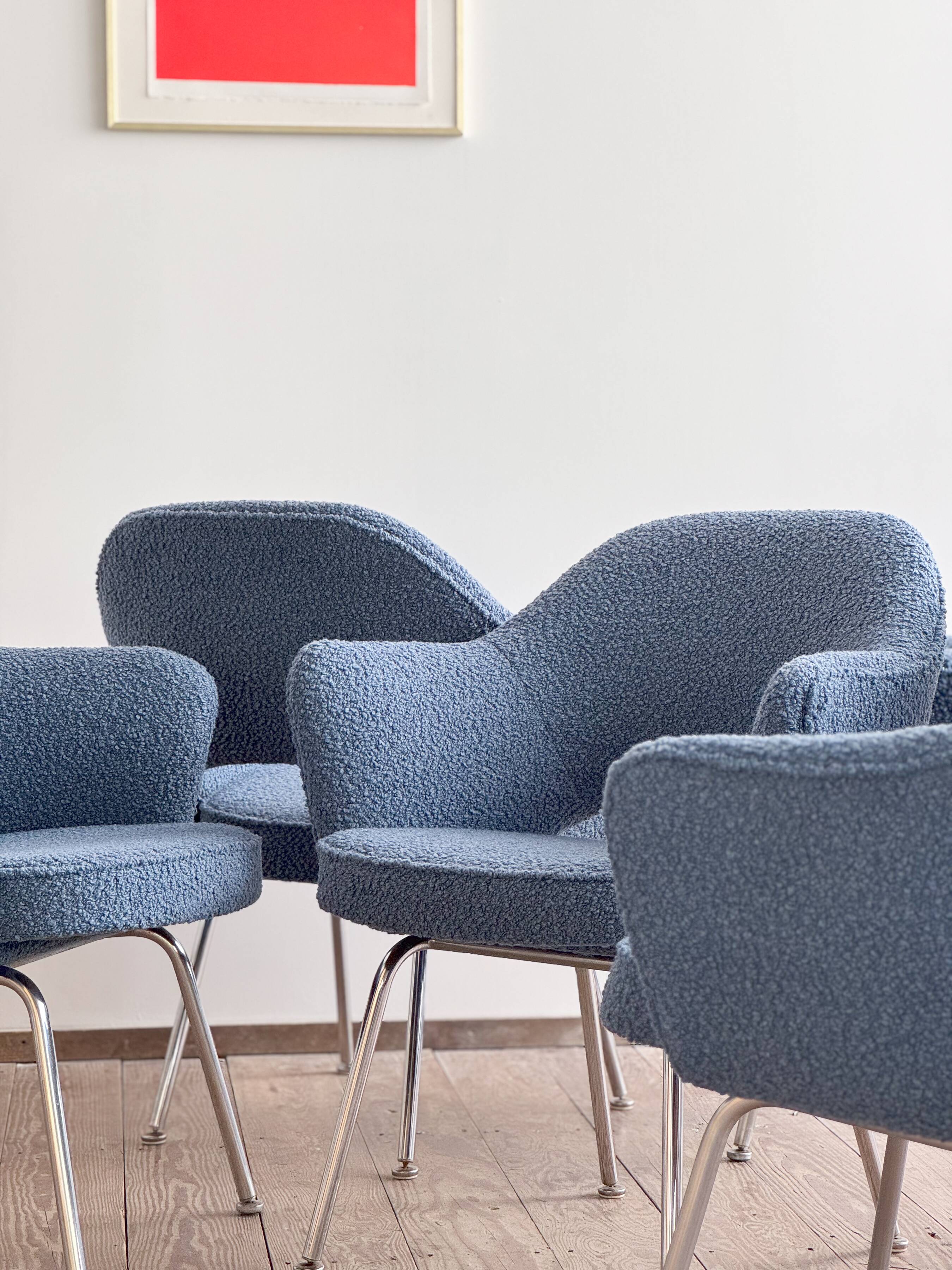 Ensemble de 6 chaises Executive vintage par Eero Saarinen pour Knoll, 1940
