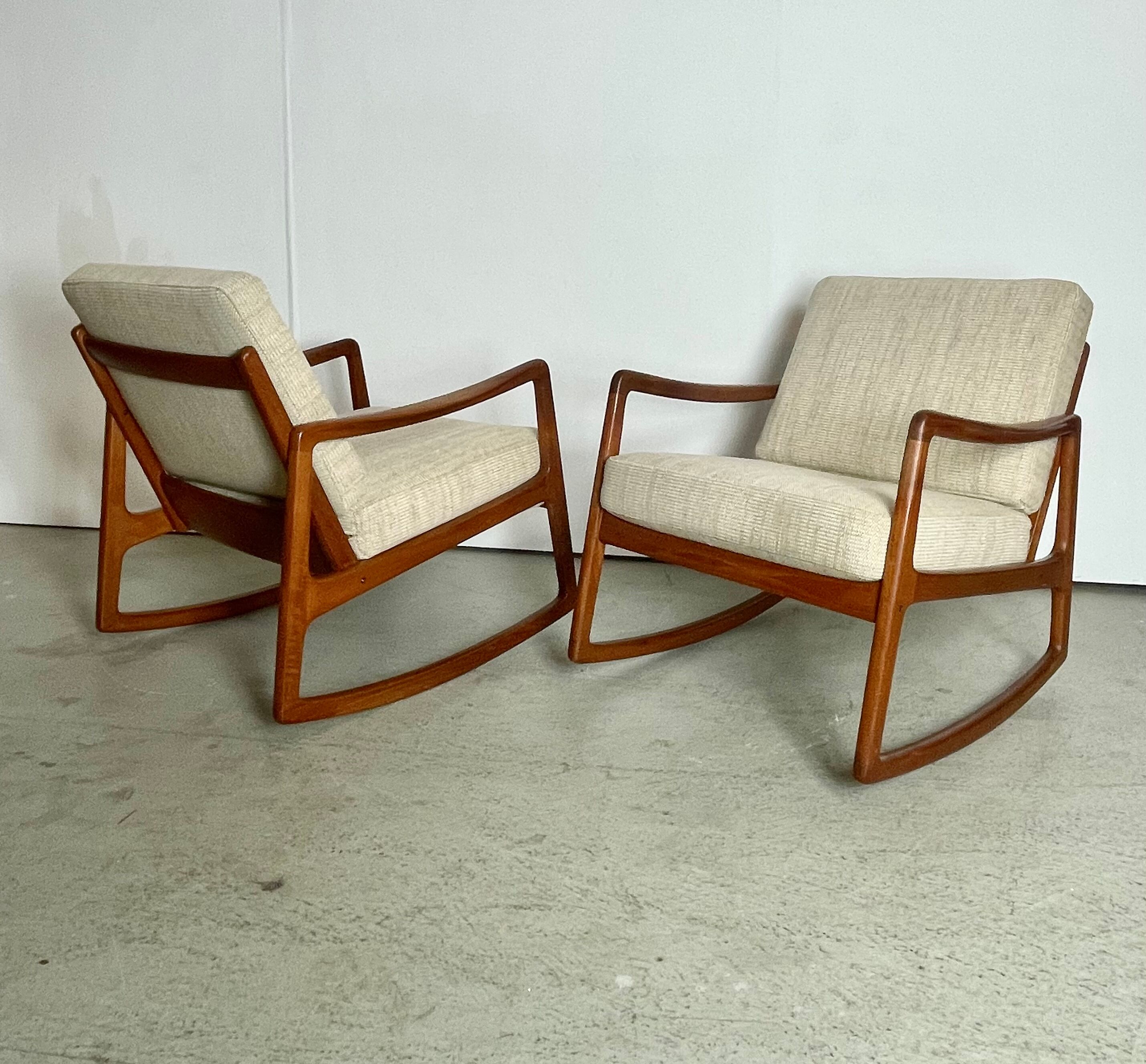 Rocking chair by Ole Wanscher for France&Son, Denmark