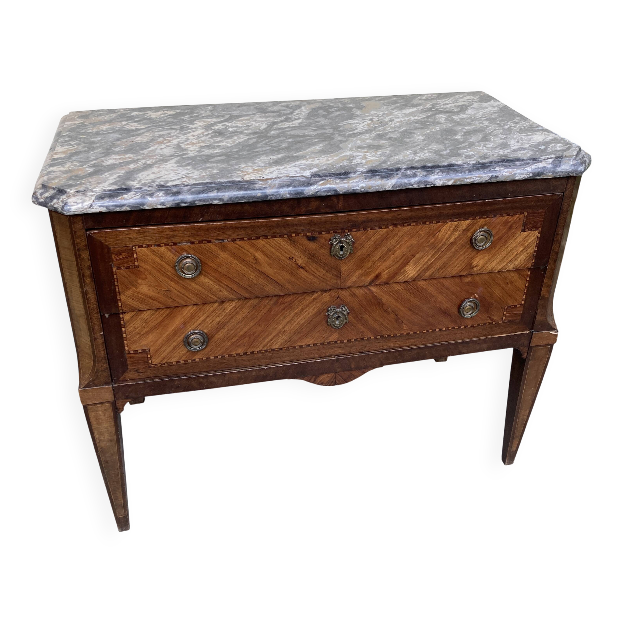 Antique commode - 18th century - marquetry