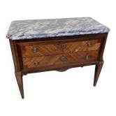 Commode en marqueterie de bois, XVIIIème s.