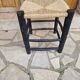 Brutalist straw-filled peasant chair