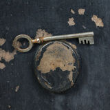 Antique safe by Fichet, Paris, 1900