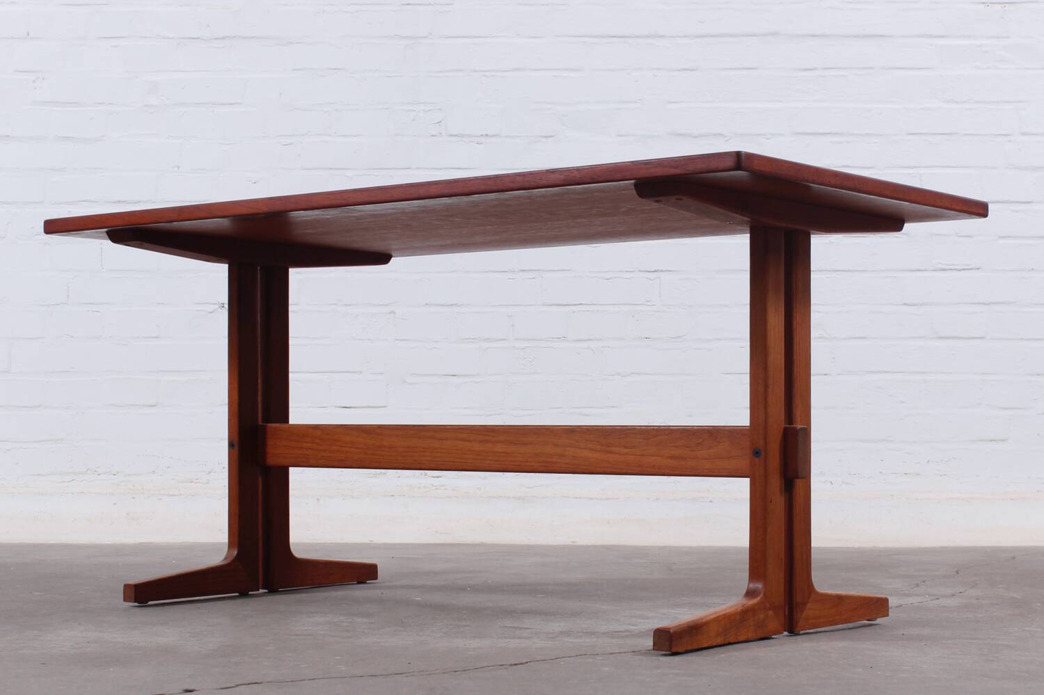 Table basse vintage en teck danois milieu du siècle 50er 60er