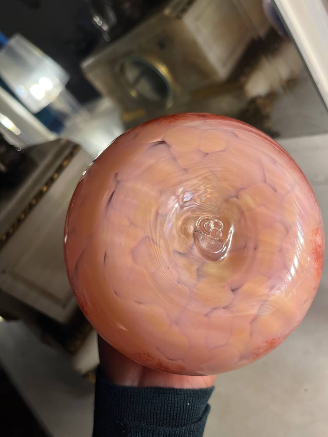 Vase de Murano vintage avec incrustation d’or