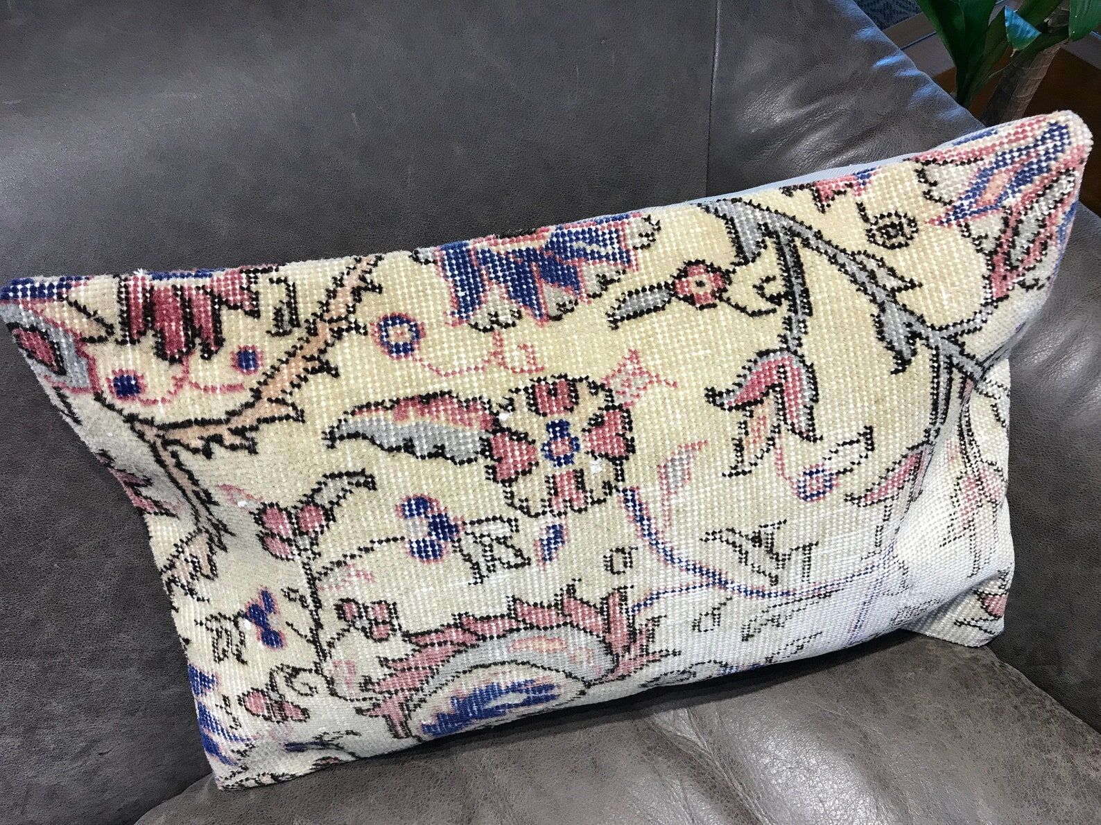 Handmade Floral Turkish Cushion Cover 40x60cm