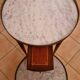 Pair of antique nesting tables in marble and brass – Louis XVI style