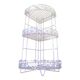 White metal corner shelf