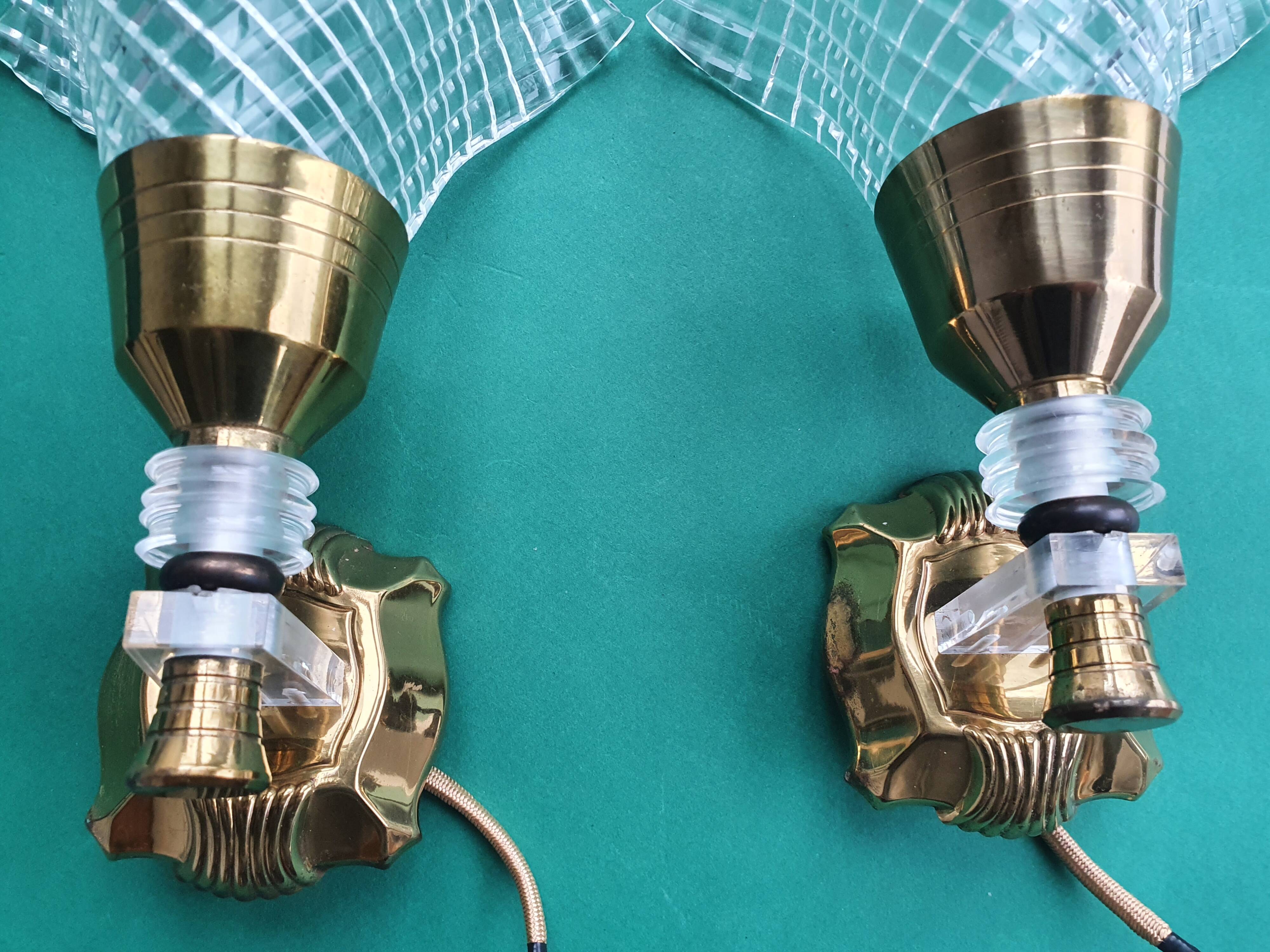 Pair of 50s rockabilly wall lights