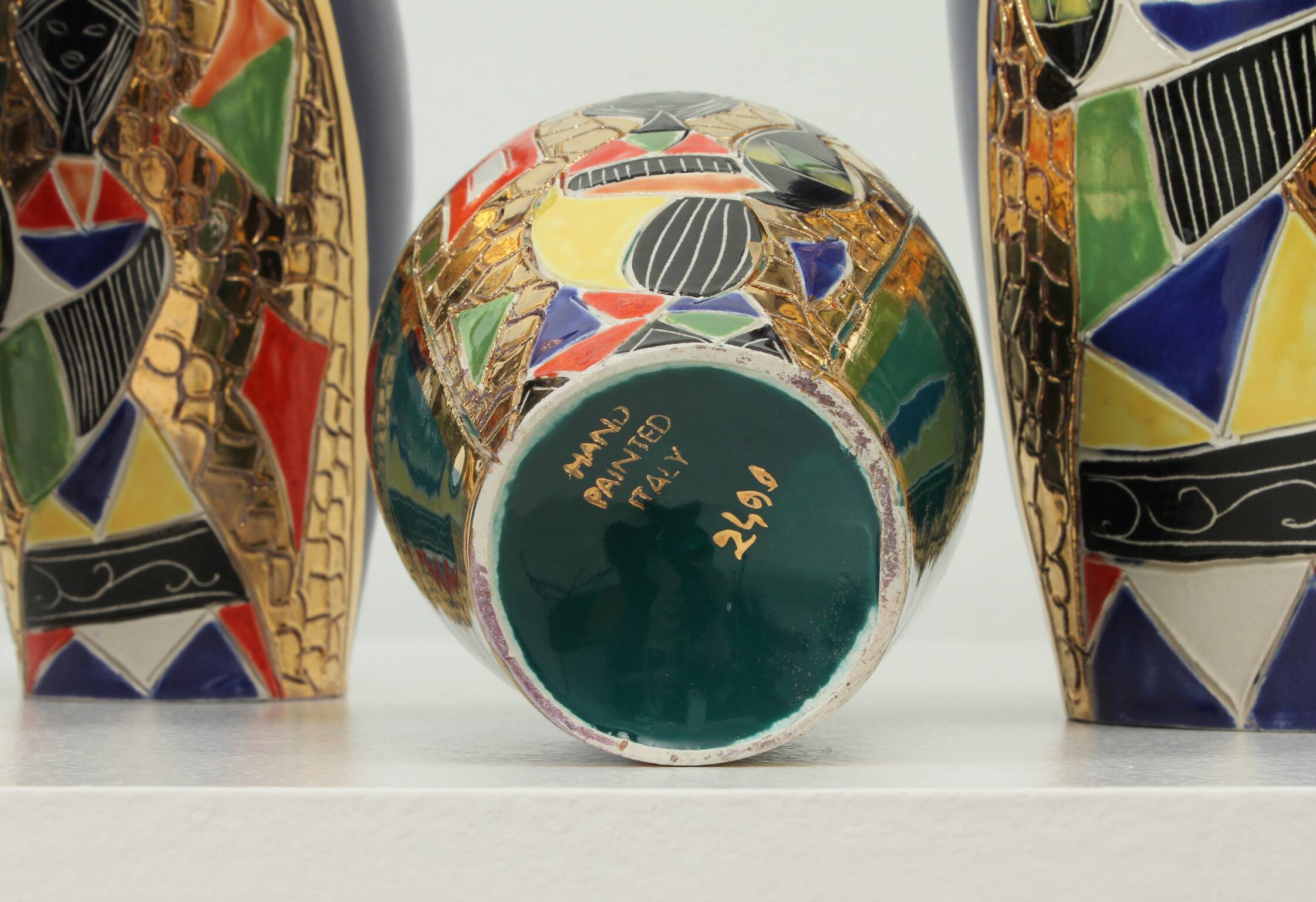 Set of six vases from Sesto di Fiamma, Italy, 1950s.