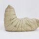 Vintage Togo Ligne Roset 2 seater sofa in leather by Michel Ducaroy