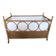Lit pour bébé vintage en rotin