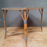 "1900" table in bamboo and wicker