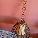 Vintage rattan pendant light