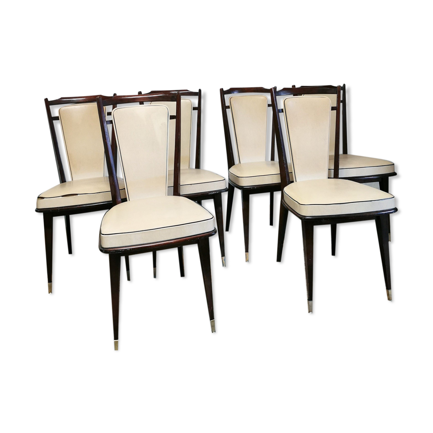 Lot of 6 vintage chairs