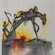 Salvador Dali: Horses, the workhorse, signed lithograph