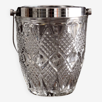Glass table ice bucket