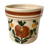 Ceramic pot cover signed 60s