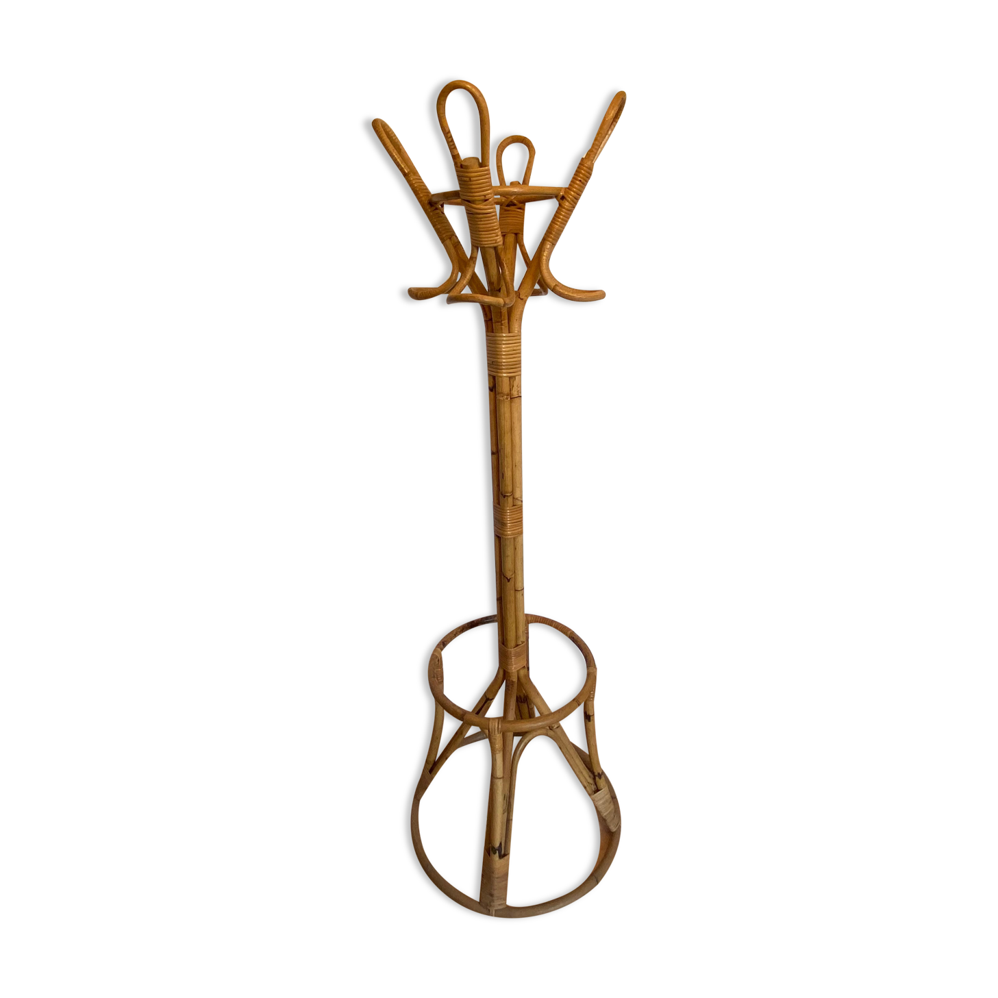 Bamboo parrot coat holder, 1970