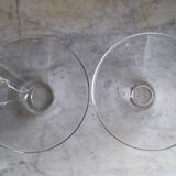 2 glass lampshades