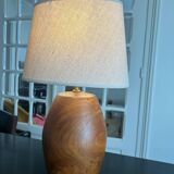 solid teak lamp from the 60s