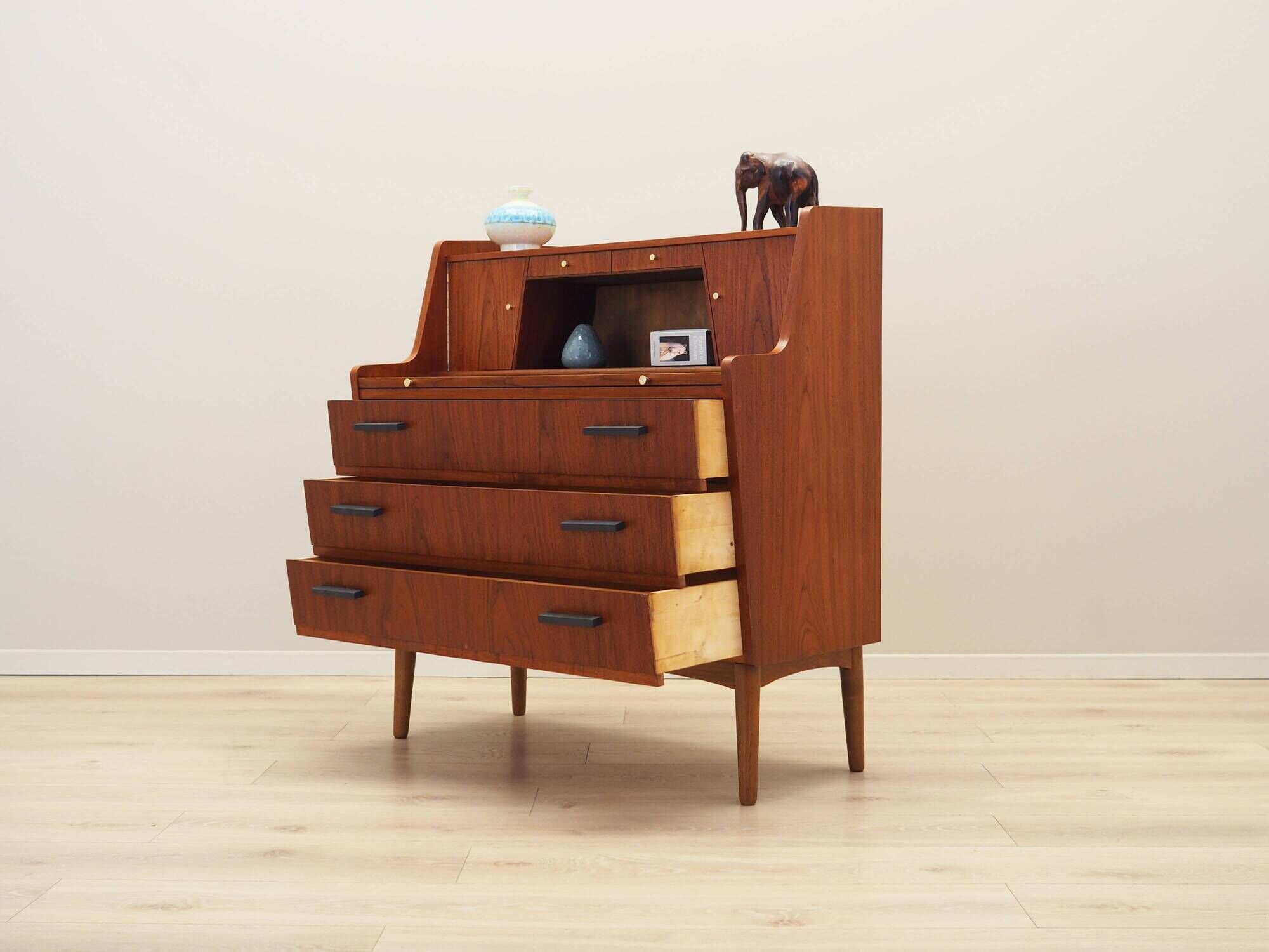 Teak secretary, Danish design, 1970s, production: Denmark