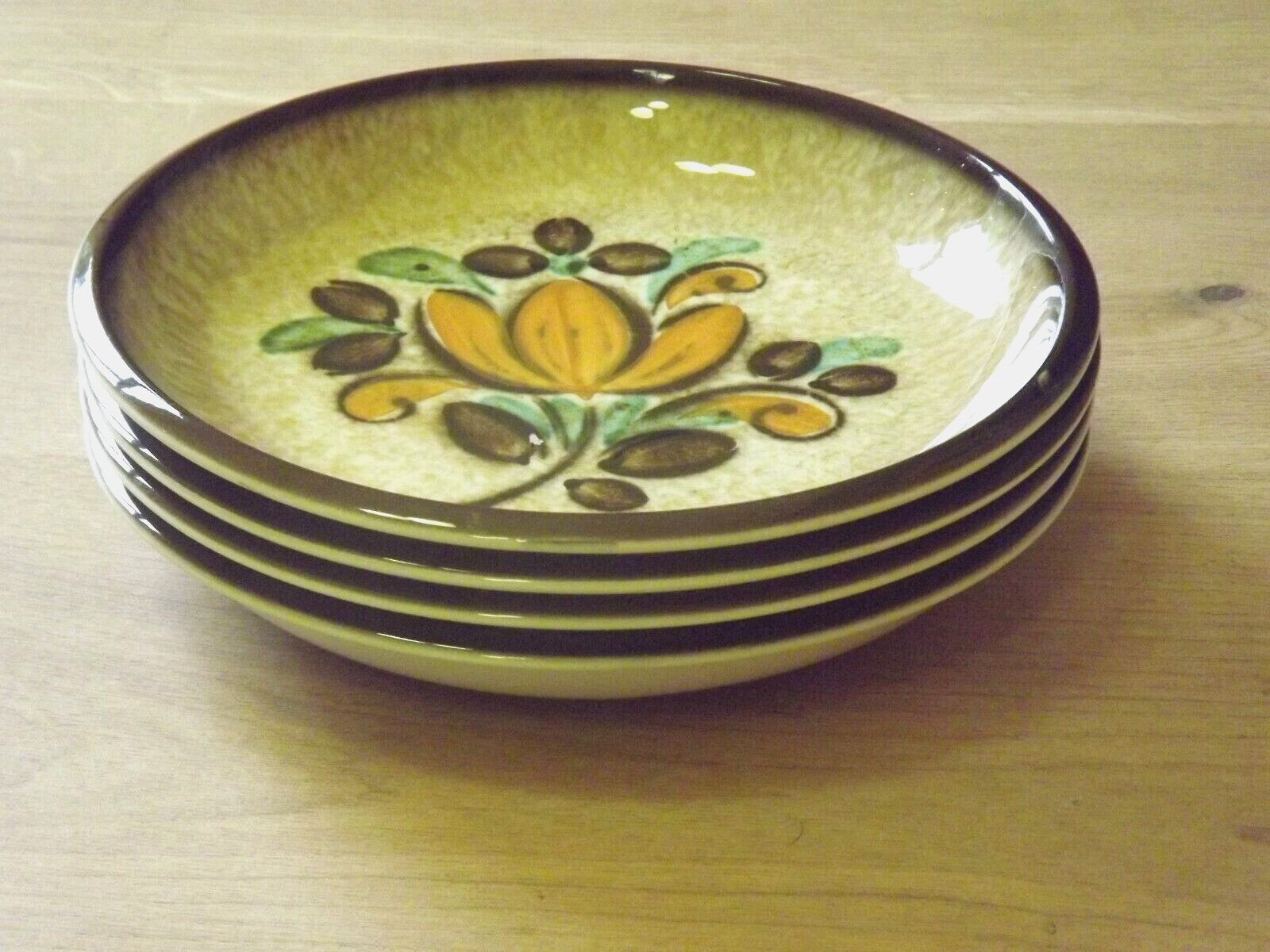 Vintage Boch La Louvière Corfou Collection Set of 4 Small Bowls