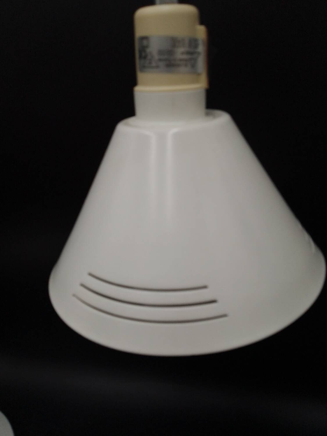 White flexible aluminor chrome and sheet metal table lamp 1970 pop art design