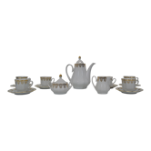 Set porcelaine pour thé ou café Carlsbad porcealin par la société Epiag D.F., vers 1960.