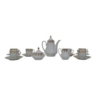 Set porcelaine pour thé ou café Carlsbad porcealin par la société Epiag D.F., vers 1960.