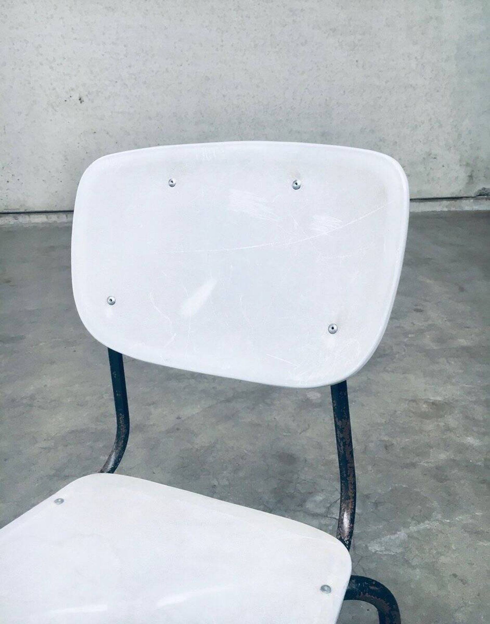 Industrial Dutch Stacking Chairs, 1960s, Set of 10