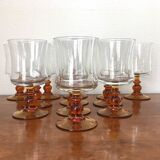 Set of 12 vintage wine glasses