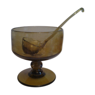 Punch cut with ladle of serving glass bubbled La Rochere