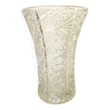 Vintage glass vase h 37 cm