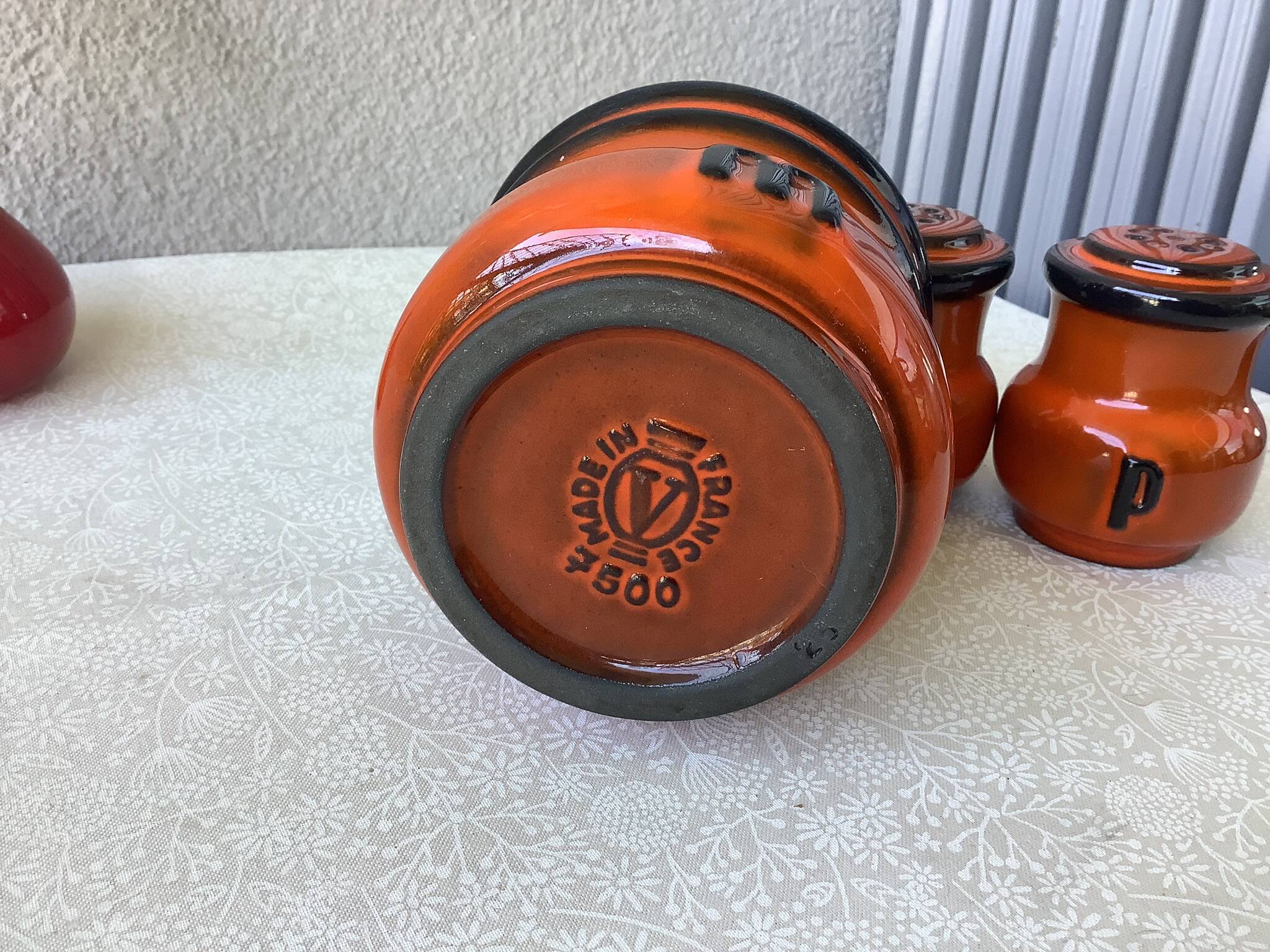 Salt service pepper mustard verceram ceramic