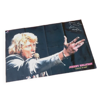 Poster  Johnny Hallyday / Sheila  (Mai 80)  " Comme  soleil "