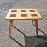 Table basse vintage pied compas