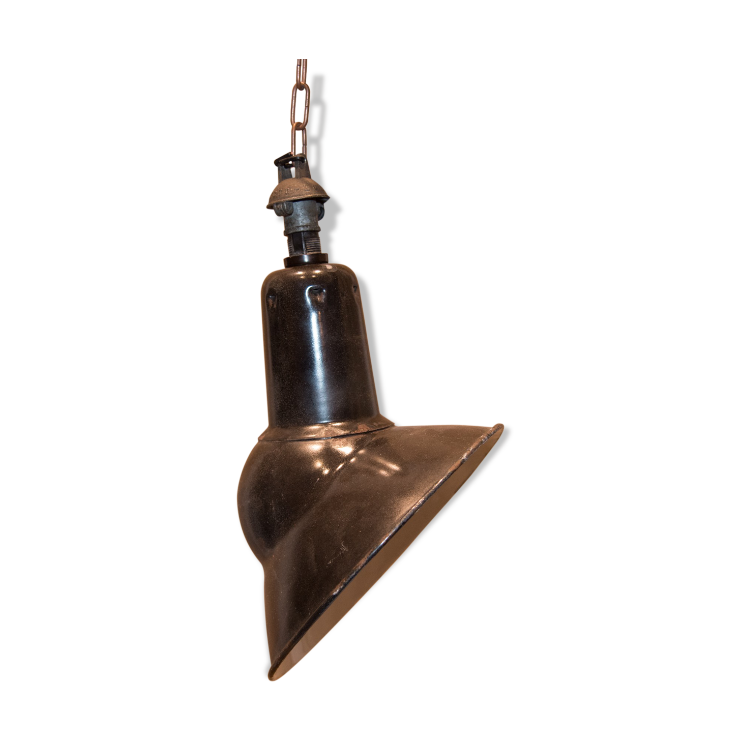 Black enamel sheet hanging 1950s