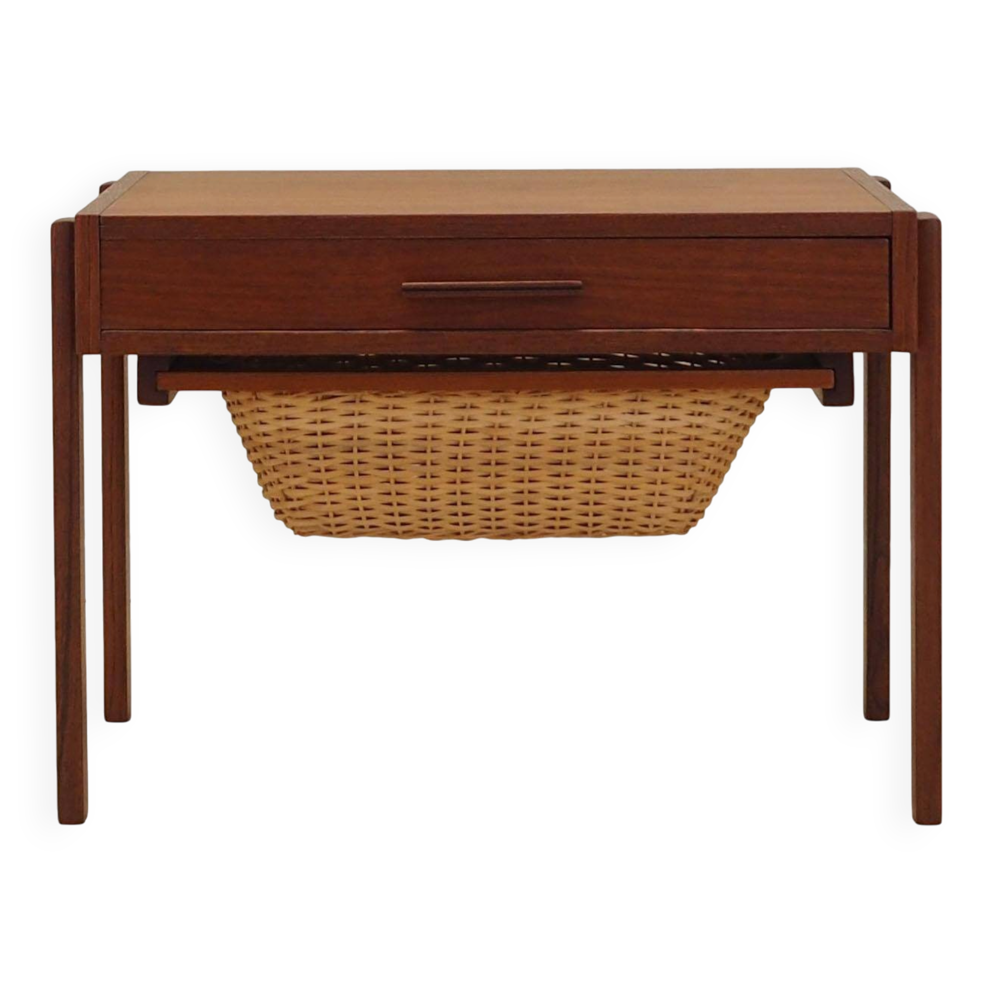 Table basse en teck, design danois, années 1970, production : Danemark