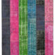 Hand-knotted anatolian contemporary 200 cm x 300 cm multicolor patchwork carpet