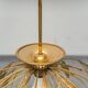 Lampadario en laiton en forme de fleur des années 70 vintage modernariato