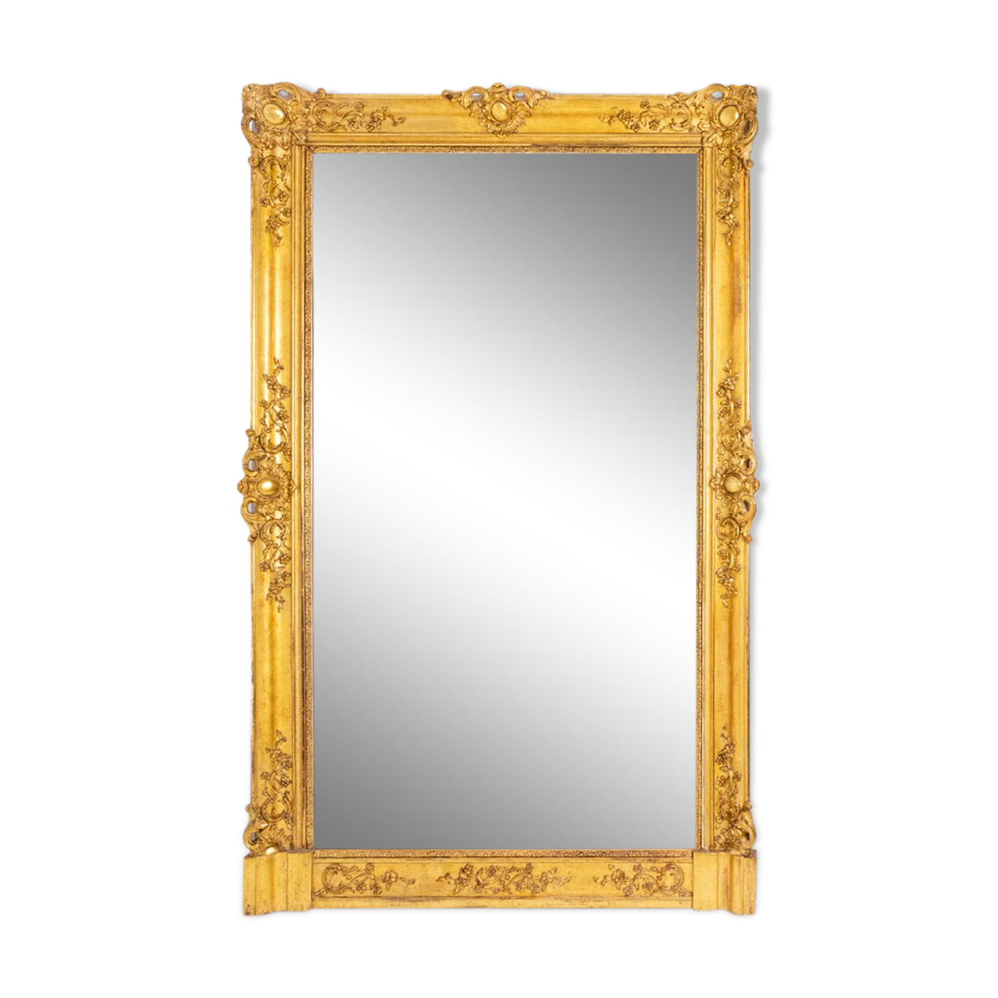 Regency style Trumeau in wood and gilded stucco, nineteenth century