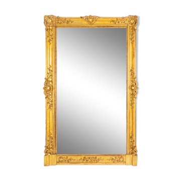 Trumeau de style Régence en bois et stuc doré, XIXe siècle