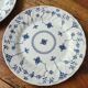 6 assiettes plates Queen's England vers 1970