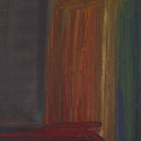 Original mid-century Swedish oil on panel – “City” by Tore Hultcrantz – vintage & framed – 74 × 62 cm (29.1" × 24.4")