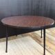 Table basse ronde en formica des années 70